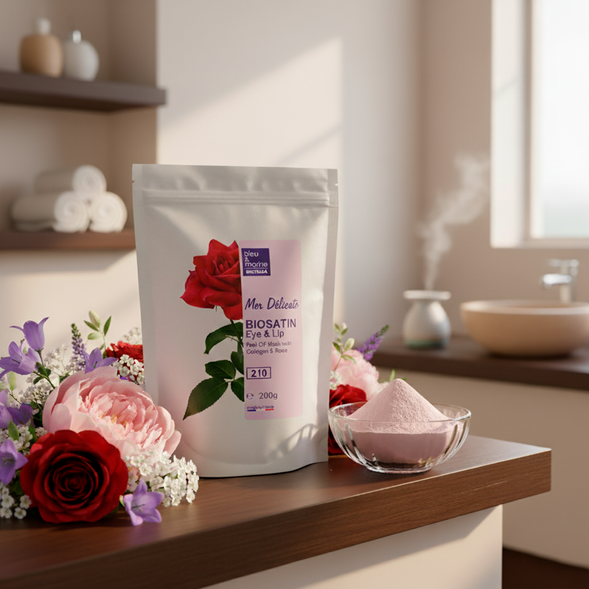 Cosmética facial profesional natural Bleu Marine Bretania para cabinas estéticas