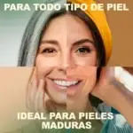 Piel firme y rejuvenecida tras el uso de la Mascarilla Facial de Oro Reafirmante Peel Off OÏLENA.