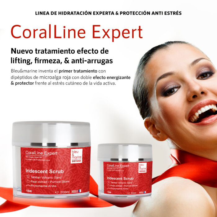 Exfoliante facial Unifica Tono con Algas Rojas, Arena Volcánica de Tahití y Perlas BMB - CoralLine Expert (Ref. 104) - Imagen 5