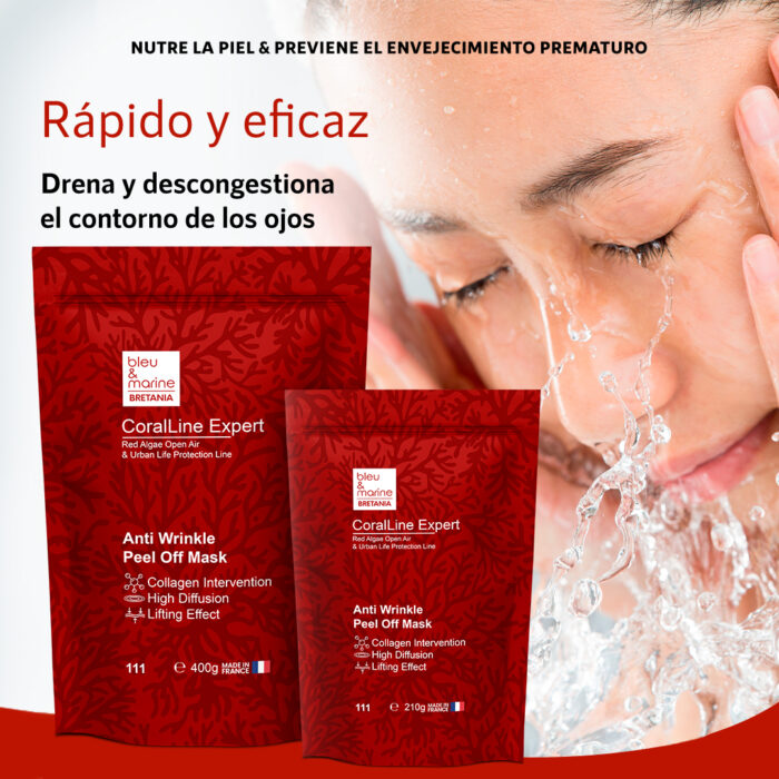 Mascarilla Profesional Antiarrugas Antipolución con Algas Rojas CoralLine (Ref. 111) - Imagen 4